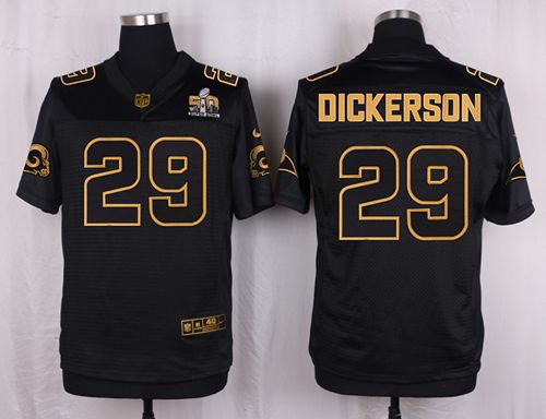 Eric Dickerson Los Angeles Rams black Gold Collection jersey