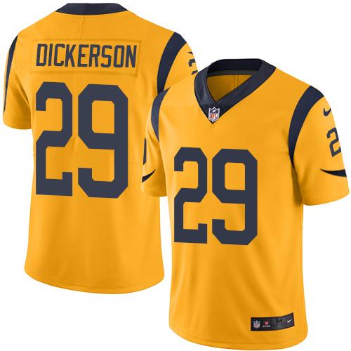 Eric Dickerson Los Angeles Rams gold jersey