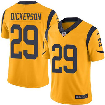 Eric Dickerson Los Angeles Rams gold jersey