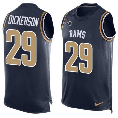 Eric Dickerson Los Angeles Rams navy jersey
