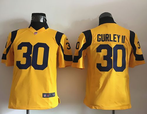 Todd Gurley II Los Angeles Rams gold Elite jersey