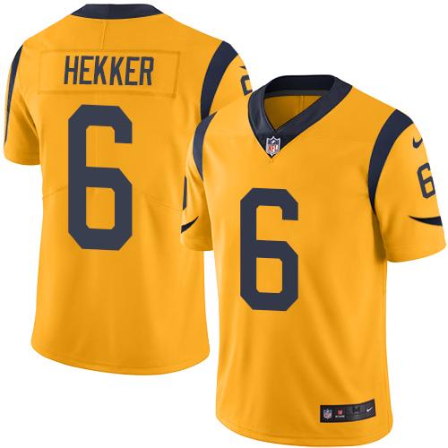 Johnny Hekker Los Angeles Rams gold jersey