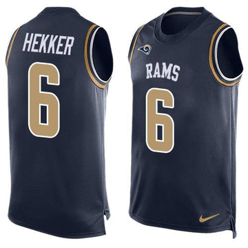 Johnny Hekker Los Angeles Rams navy jersey