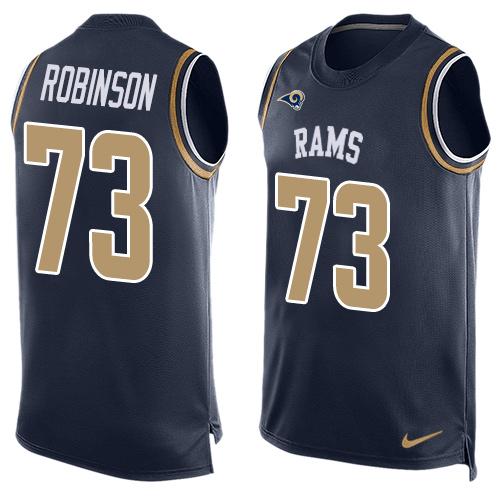 Greg Robinson Los Angeles Rams navy jersey