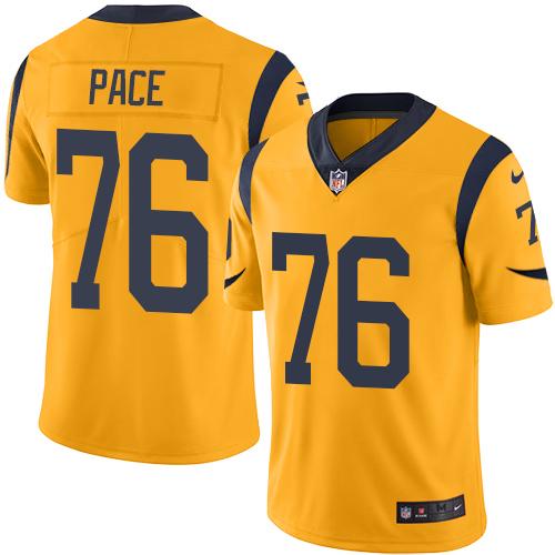 Orlando Pace Los Angeles Rams gold jersey