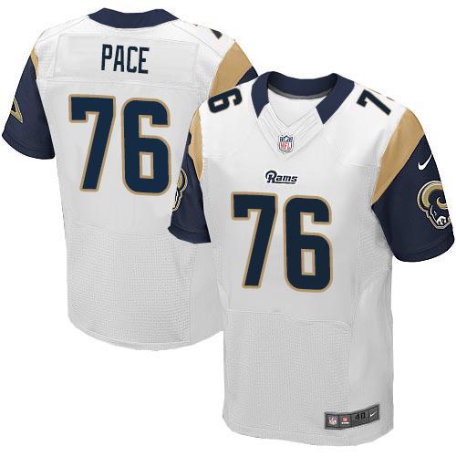 Orlando Pace Los Angeles Rams white Elite jersey