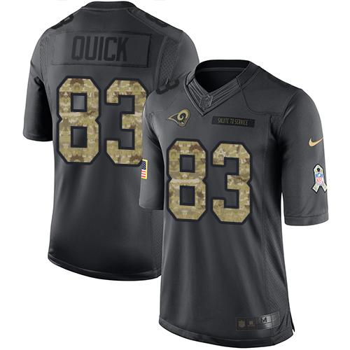 Brian Quick Los Angeles Rams black Salute To Service jersey