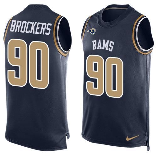 Michael Brockers Los Angeles Rams navy jersey
