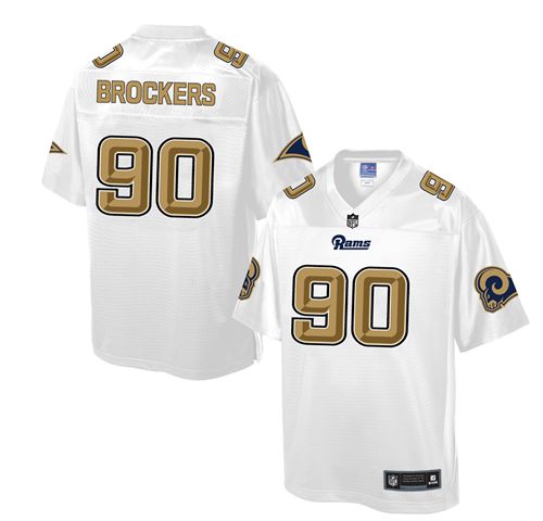 Michael Brockers Los Angeles Rams white Pro Line jersey