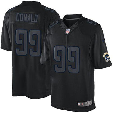 Aaron Donald Los Angeles Rams black jersey