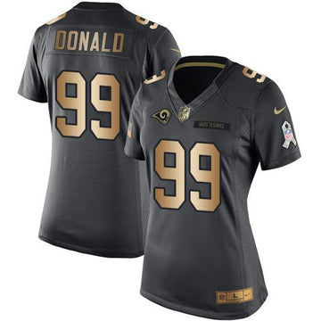 Aaron Donald Los Angeles Rams black Salute To Service jersey