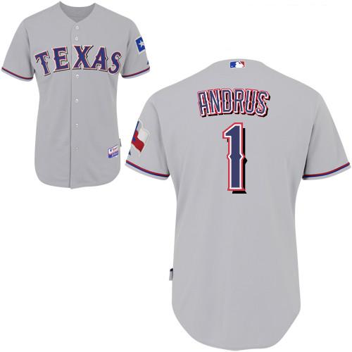 Elvis Andrus Texas Rangers grey jersey