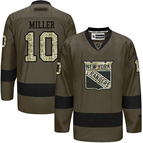 JT Miller New York Rangers green Salute To Service jersey