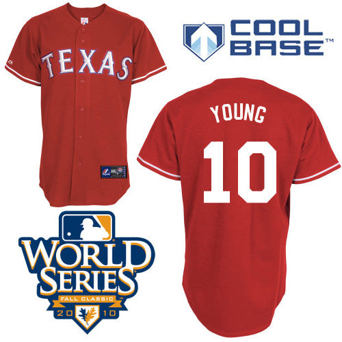 Michael Young Texas Rangers red jersey