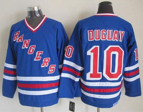 Ron Duguay New York Rangers blue jersey