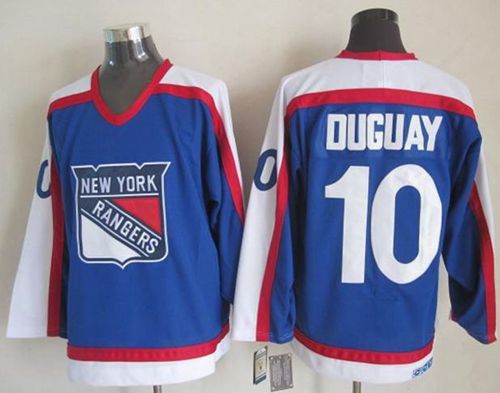 Ron Duguay New York Rangers blue-white Throwback jersey