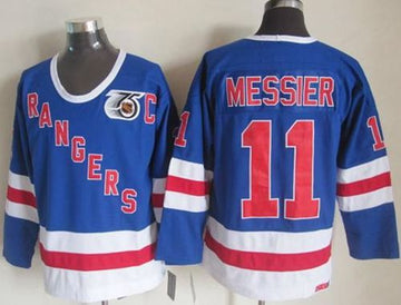 Mark Messier New York Rangers blue jersey