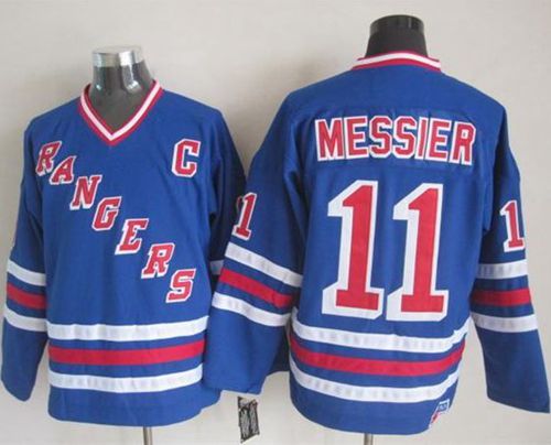 Mark Messier New York Rangers blue jersey