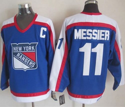 Mark Messier New York Rangers blue-white Throwback jersey