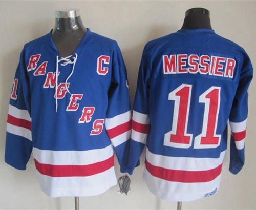 Mark Messier New York Rangers blue Throwback jersey