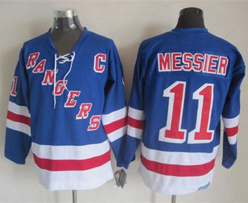 Mark Messier New York Rangers blue Throwback jersey