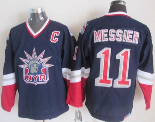 Mark Messier New York Rangers navy jersey