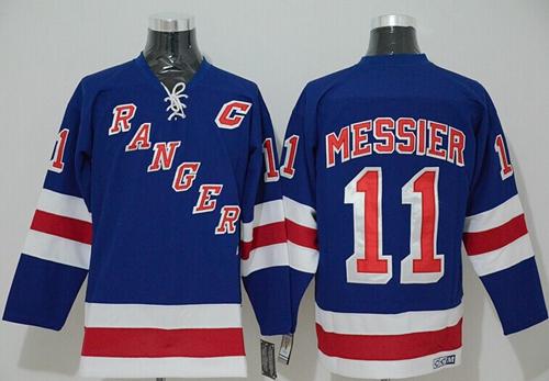 Mark Messier New York Rangers blue jersey