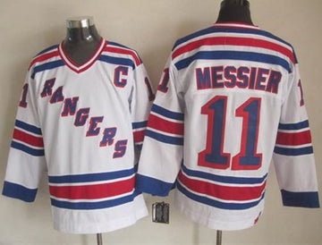 Mark Messier New York Rangers white Throwback jersey