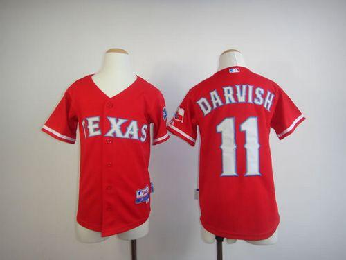 Yu Darvish Texas Rangers red jersey