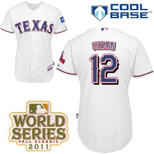 Cristian Guzman Texas Rangers white jersey