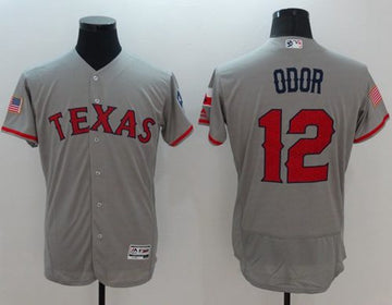 Rougned Odor Texas Rangers grey Fashion jersey
