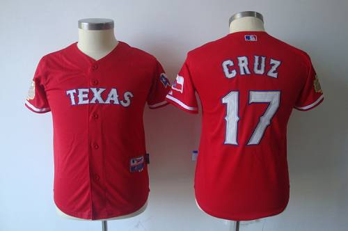 Cruz Texas Rangers red jersey