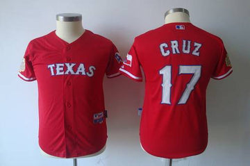 Cruz Texas Rangers red jersey