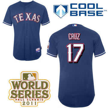 Nelson Cruz Texas Rangers blue jersey