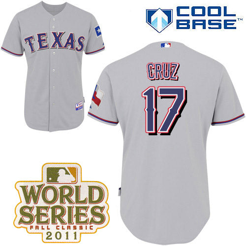 Nelson Cruz Texas Rangers grey jersey
