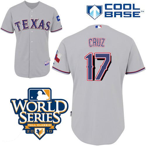 Nelson Cruz Texas Rangers grey jersey