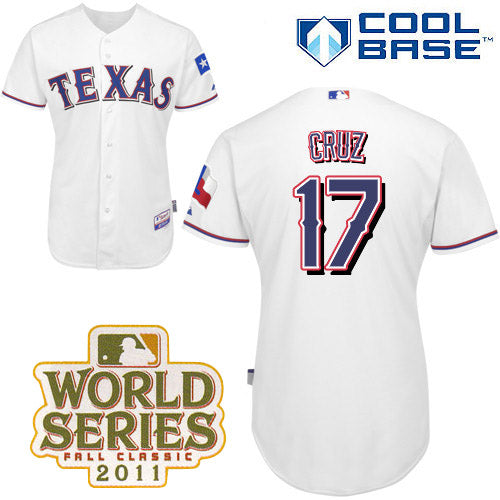 Nelson Cruz Texas Rangers white jersey