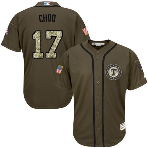 Shin-Soo Choo Texas Rangers green Salute To Service jersey