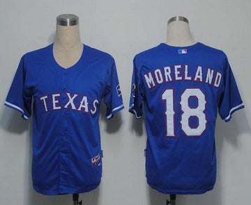Mitch Moreland Texas Rangers blue jersey