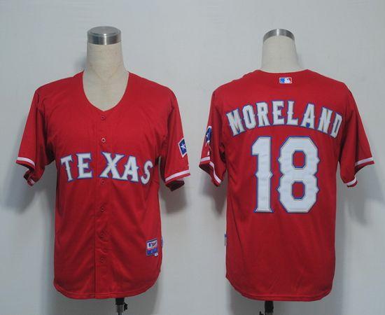 Mitch Moreland Texas Rangers red jersey