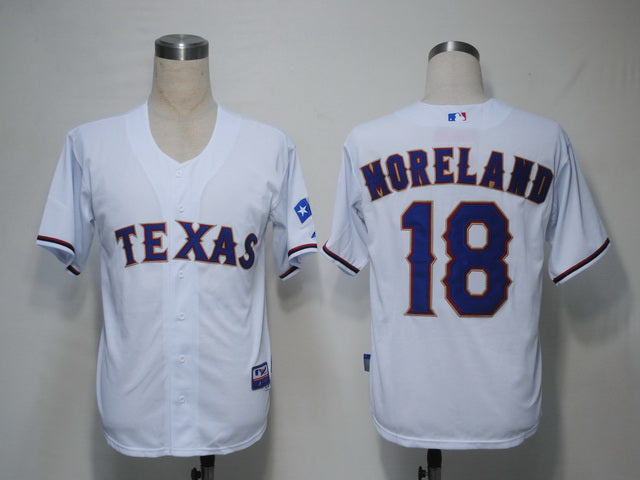 Mitch Moreland Texas Rangers white jersey