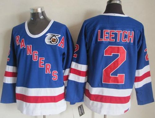 Brian Leetch New York Rangers blue jersey