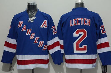 Brian Leetch New York Rangers blue Throwback jersey