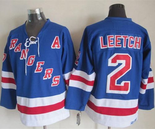 Brian Leetch New York Rangers blue Throwback jersey