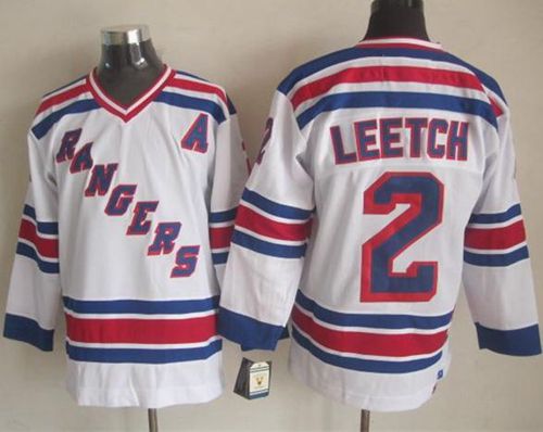 Brian Leetch New York Rangers white Throwback jersey