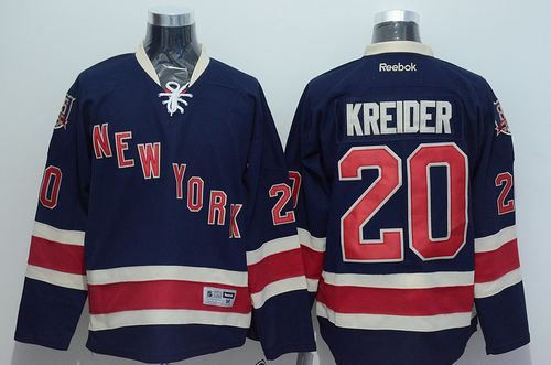 Chris Kreider New York Rangers blue jersey