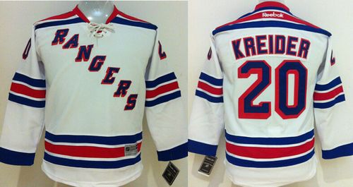Chris Kreider New York Rangers white jersey