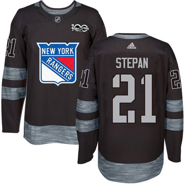 Derek Stepan New York Rangers black jersey