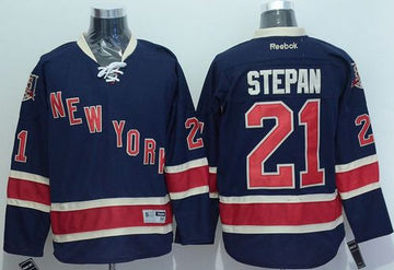 Derek Stepan New York Rangers navy Alternate jersey