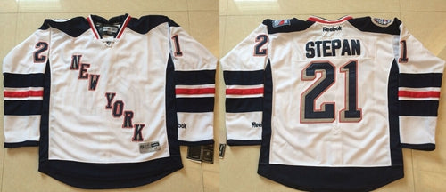 Derek Stepan New York Rangers white Stadium Series jersey